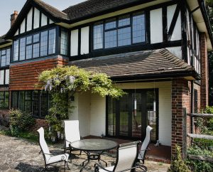 Aluminium French patio doors